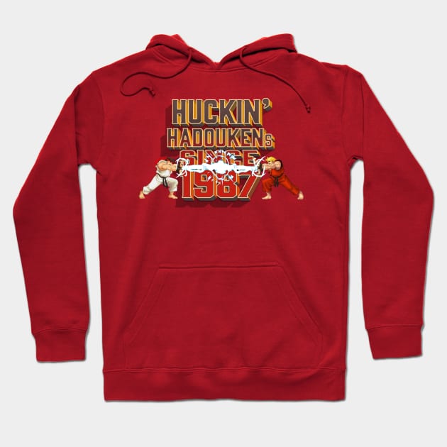 Huckin' Hadoukens Since 1987 Hoodie by TreemanMorse